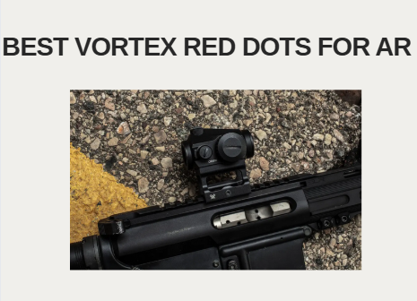 Best Vortex Red Dots for AR