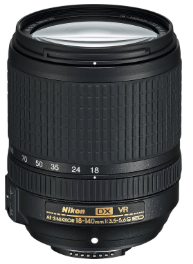 Nikon AF-S DX NIKKOR 18-140mm f/3.5-5.6G ED Vibration Reduction Zoom Lens with Auto Focus