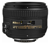 Nikon AF-S FX NIKKOR 50mm f/1.4G Lens with Auto Focus