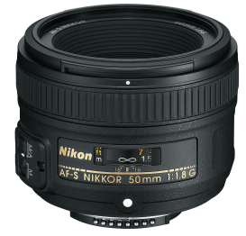 Nikon AF-S FX NIKKOR 50mm f/1.8G Lens with Auto Focus