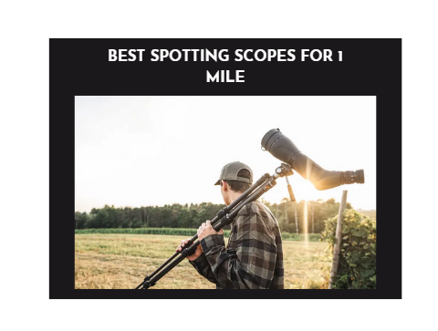 Best Spotting Scopes for 1 Mile