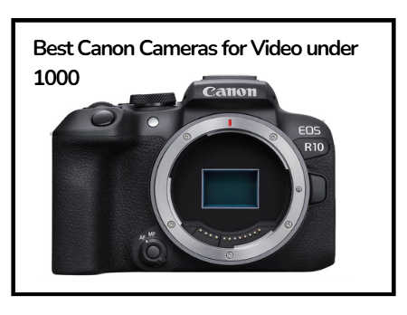 Best Canon Cameras for Video under 1000