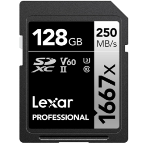 Lexar 128GB Professional Silver SD Card