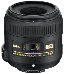  Nikon AF-S DX Micro-NIKKOR 40mm f/2.8G Close-up Lens